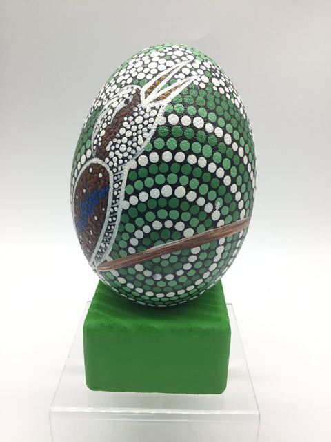 Green Kookaburra with Stand