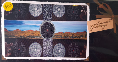 Central Australia season greeting card