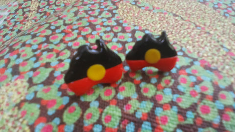 Aboriginal Flag earrings