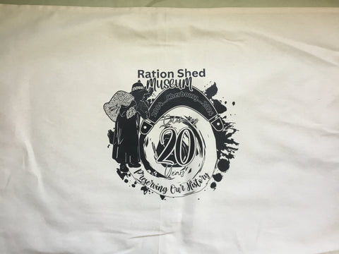 Ration Shed Museum 20 year anniversary towel