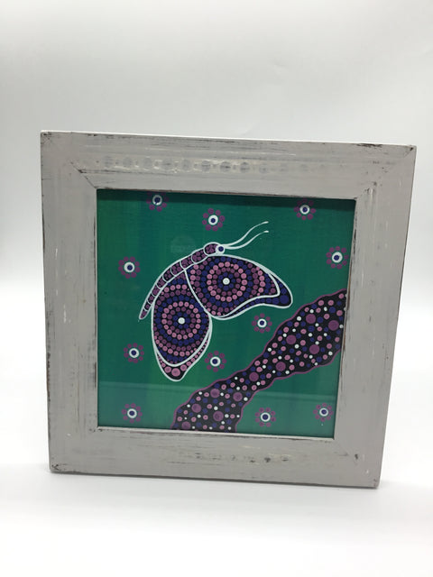 Pink Butterfly Framed