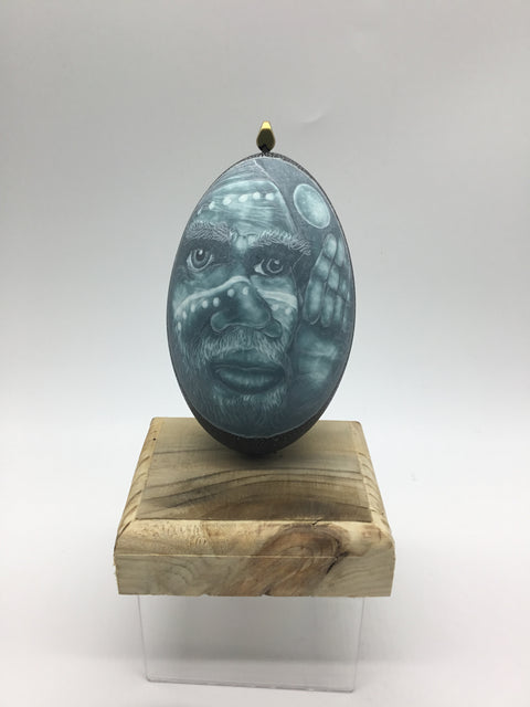 Emu Egg/Aboriginal Tribal Man