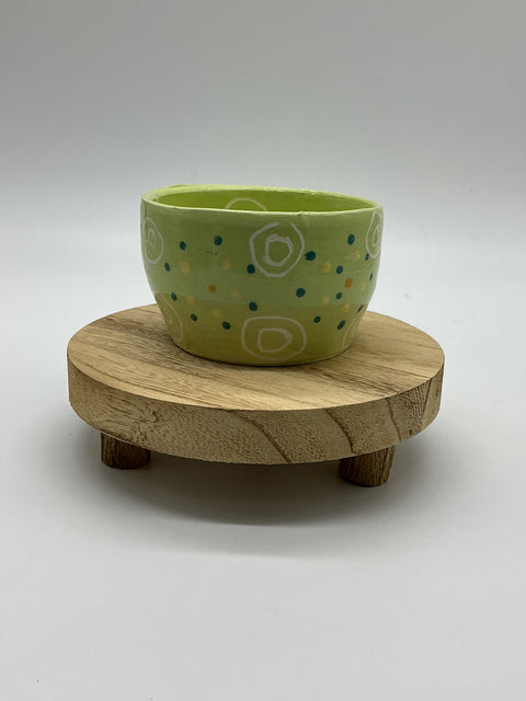 Green doted painting