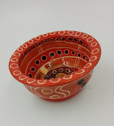 "Snake nest" pottery bowl