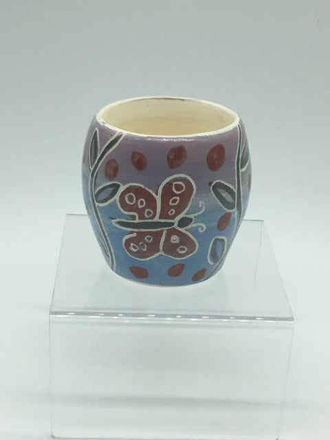 Red, Black, Blue and Pink Butterfly