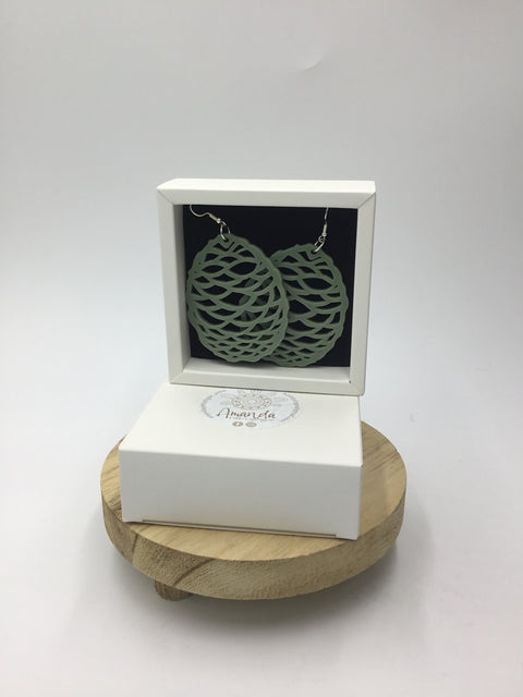 Bonyi Earrings/Green/Large
