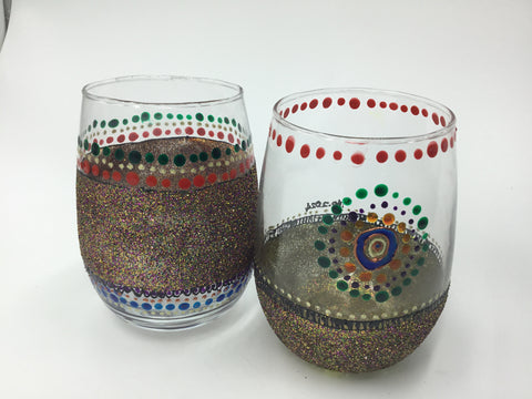 Set of two glasses