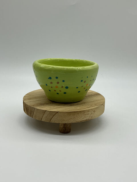 Green doted painting