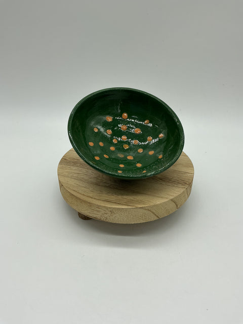Dark Green Doted painting