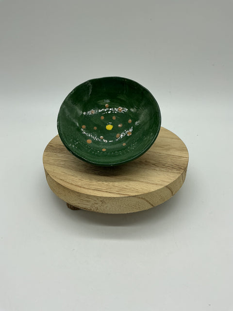 Dark Green Doted Bowl