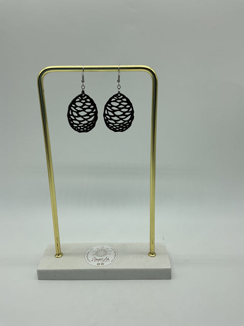 Bonyi Earrings/Black/Medium