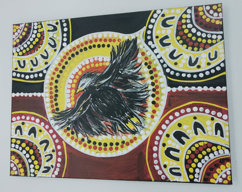 "Eagle" large canvas painting