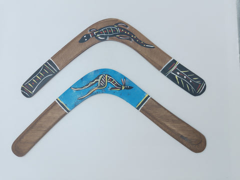 Hand made and painted Boomerang