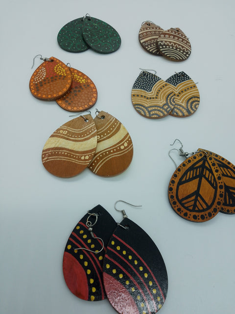 Hand painted earrings